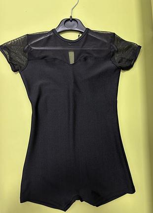 Полукомбинезон комбинезон для гимнастики танцев хореографии пол денса  116-164см бифлекс