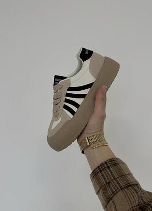 Кросівки кеди коричневі демі весна осінь жіночі