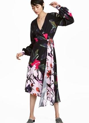 Платье h&m миди на запах