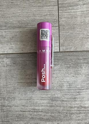 Матова помада для губ lamel make up posh matte liquid lip stain 406