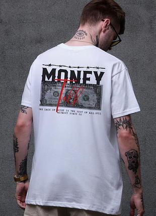 Чоловіча оверсайз футболка з принтом without talk white