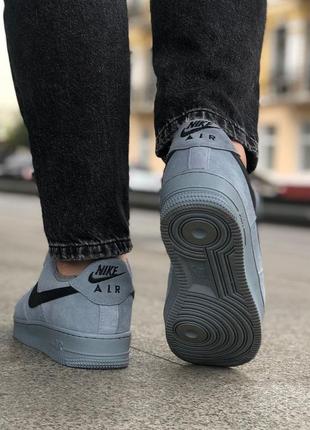Nike air force grey зимние мужские кроссовки найк в сером цвете3 фото
