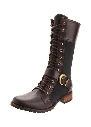 Кожаные высокие ботинки с двумя съемными стельками outdoorova timberland оригинал