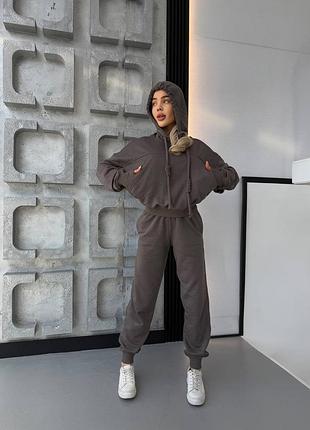 ‼️не кошлатиться‼️весенний спортивный костюм джоггеры + худи, женский костюм трехнить пенье, костюм на весну лето с капюшоном, 770