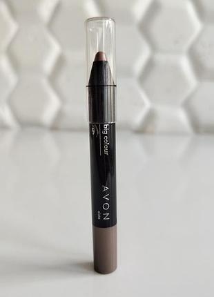 Тени карандаш для глаз век эйвон avon slate
