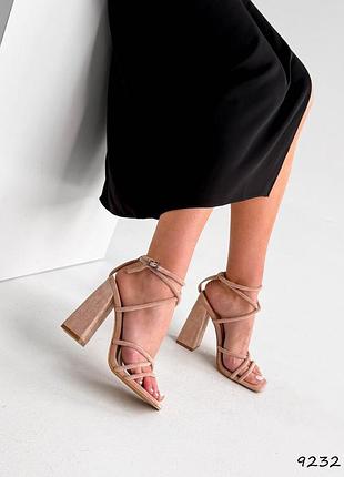 Босоніжки жіночі marisol беж екозамша 9232