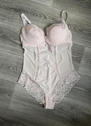 Эротическое боди розовое lepel 5