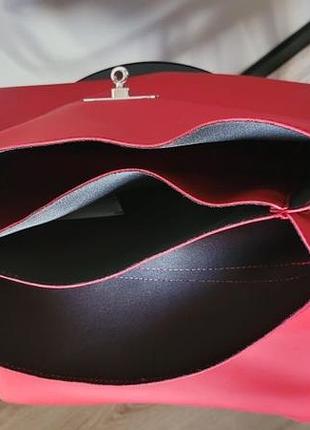 Червона сумка o bag smooth оригінал | формат a4 4