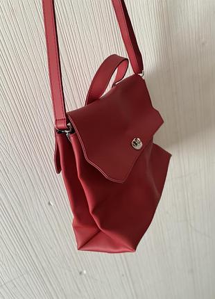 Червона сумка o bag smooth оригінал | формат a4 7