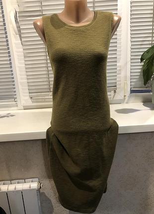 Фактурна сукня в обтяжку міді zara