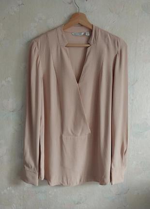 Женская блузка country road s 44р., вискоза, пудровая