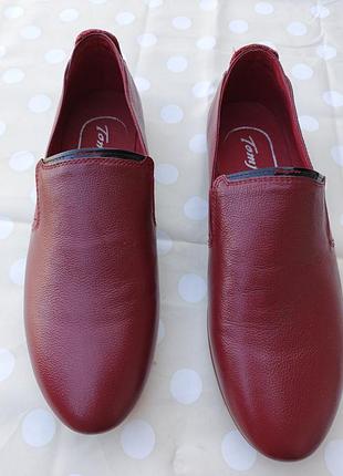 Мокасины кожаные. новые.