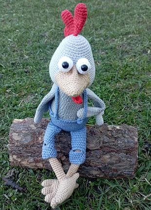 Іграшка в'язана гачком "півник"