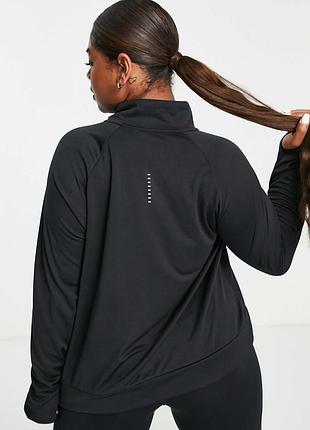 nike suede running dri-fit   женская спортивная-беговая кофта/лонгслив4 фото
