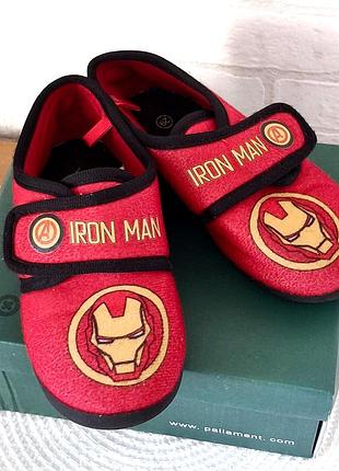 Мягкие тапочки для дома и садика marvel super hero iron man avengers heroes