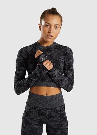 Gymshark   женский компрессионный лонгслив/рашгард для занятий спортом