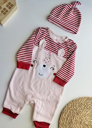 Велюровий чоловічок з шапочкою