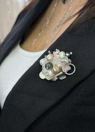 Брошь с перлами, эксклюзивные изделия