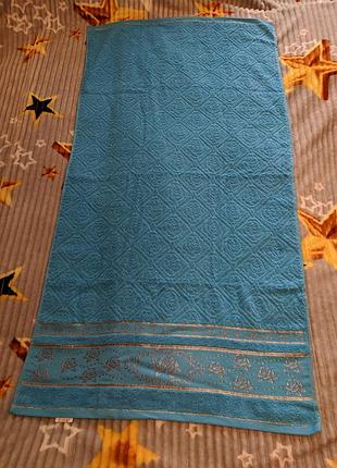 Махровий пляжний рушник банний 140х70