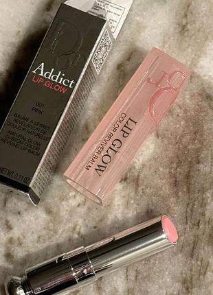 Dior addict lip glow бальзам для губ 001