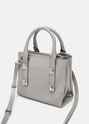 Серая сумочка zara