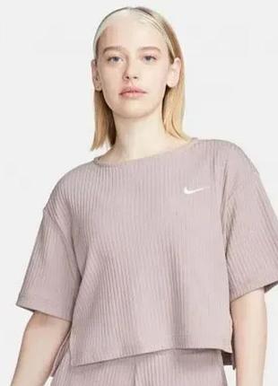 Футболка жіноча nike пудрова
