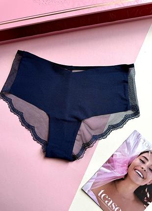 Бесшовные трусики с кружевом чики victoria’s secret