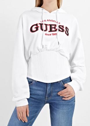 Корсетное худи guess, было наденут несколько порарадовал