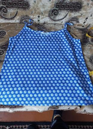 Майка вискозная на регулируемых бретельках george. размер л- хл(16)