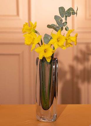 Ваза для квітів скляна в стилі мінімалізм 24.5 см