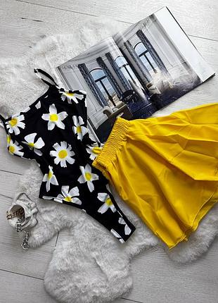 Костюм боді та спідниця-шорти ❤