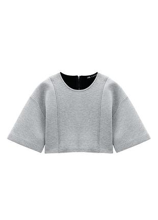 Спортивний короткий теплий світшот/топ/кофта від zara