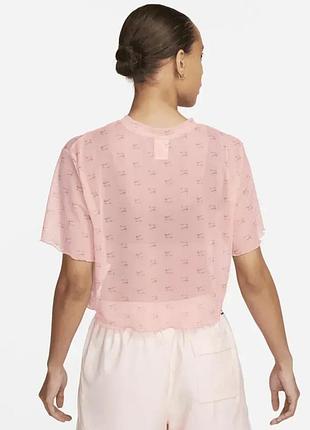Футболка женская nike air прозрачная розовая 2