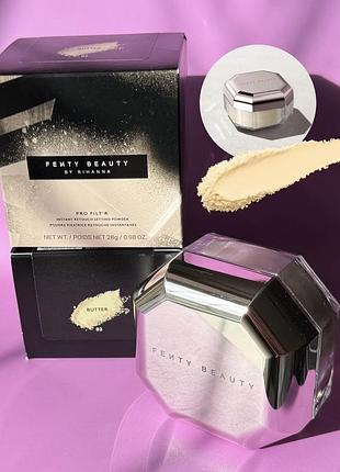 Рассыпчатая пудра для лица fenty beauty by rihanna pro filt'r mini instant retouch setting powder butter 28 g