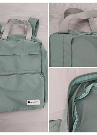 Рюкзак wauban новый лёгкий  бежевый , серо салатовый чёрный