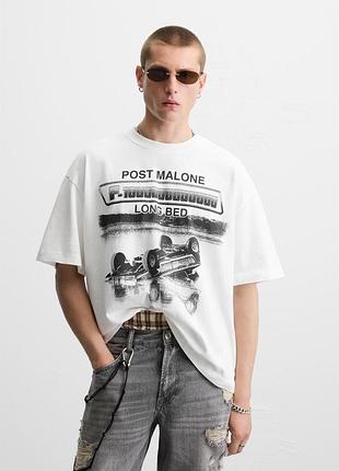 Футболка свободного кроя post malone