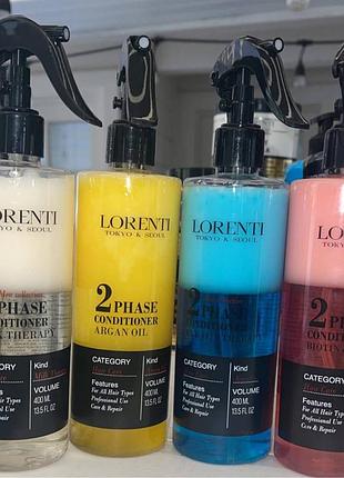 Двофазні спреї-кондиціонери lorenti — унікальні засоби для відновлення,