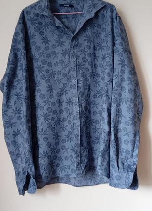 Мужская льняная рубашка от итальянского бренда gaudi,xxl.