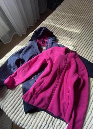 Жіноча мембранна куртка + фліска