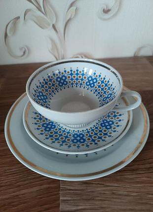 Чайная тройка. colditz weisswasser. германия.