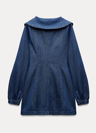 Нова колекція! джинсова силуетна сукня/плаття/сарафан zara.5 фото