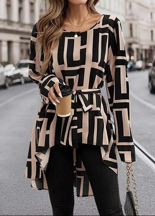 Уникальный экземпляр новая блуза волшебная стильная размер s m с поясом