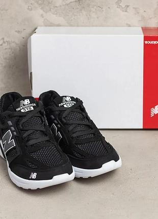 Кроссовки мужские new balance black кожа-сетка5 фото