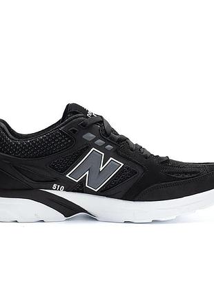Кроссовки мужские new balance black кожа-сетка7 фото