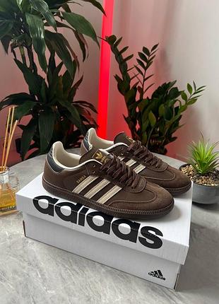 Adidas samba brown кросівки адідас самба кросовки