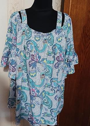Сток блуза эксклюзив евр.52-54  наш р.58-60