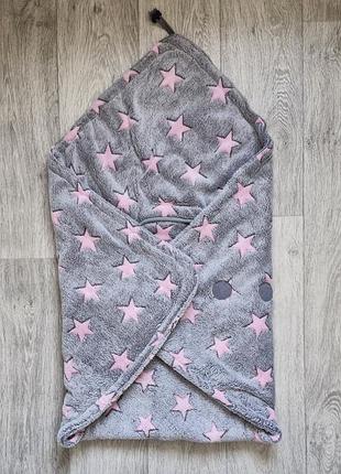 Флісовий конверт в автокрісло ковдра в дитяче крісло