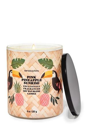 Ароматична свічка bath and body works pink pineapple sunrise