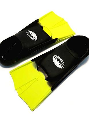 Ласты для плавания в бассейне sns р. 45-47 black/yellow