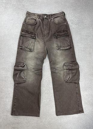 Lfdy live fast multipocket baggy denim jeans мужские реп штаны оригинал